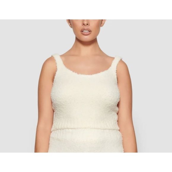 NWT SKIMS Cozy KNIT TANK SZ 2X/3X in Bone - Picture 1 of 10